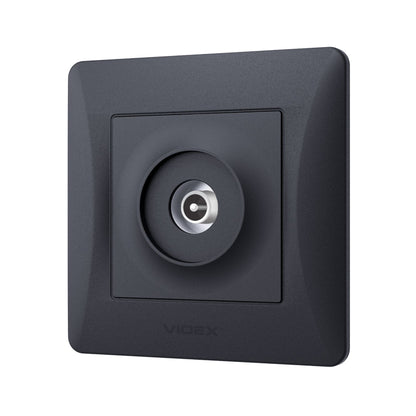 VIDEX BINERA TV socket single Black Graphite – image 3