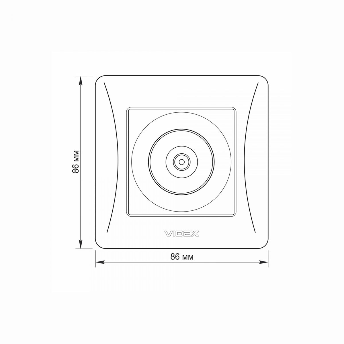 VIDEX BINERA TV socket single White – image 5