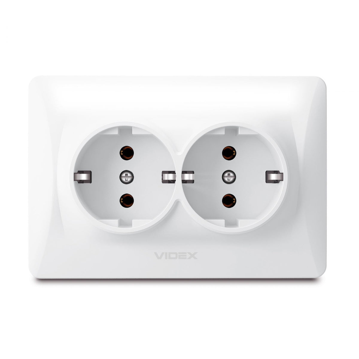 VIDEX BINERA Double schuko socket White – image 2