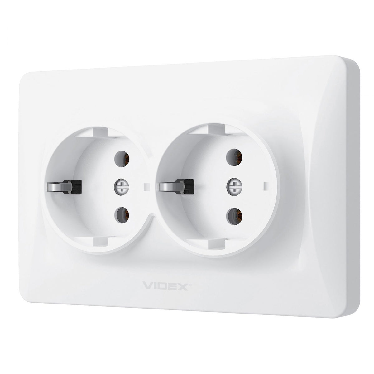 VIDEX BINERA Double schuko socket White – image 3