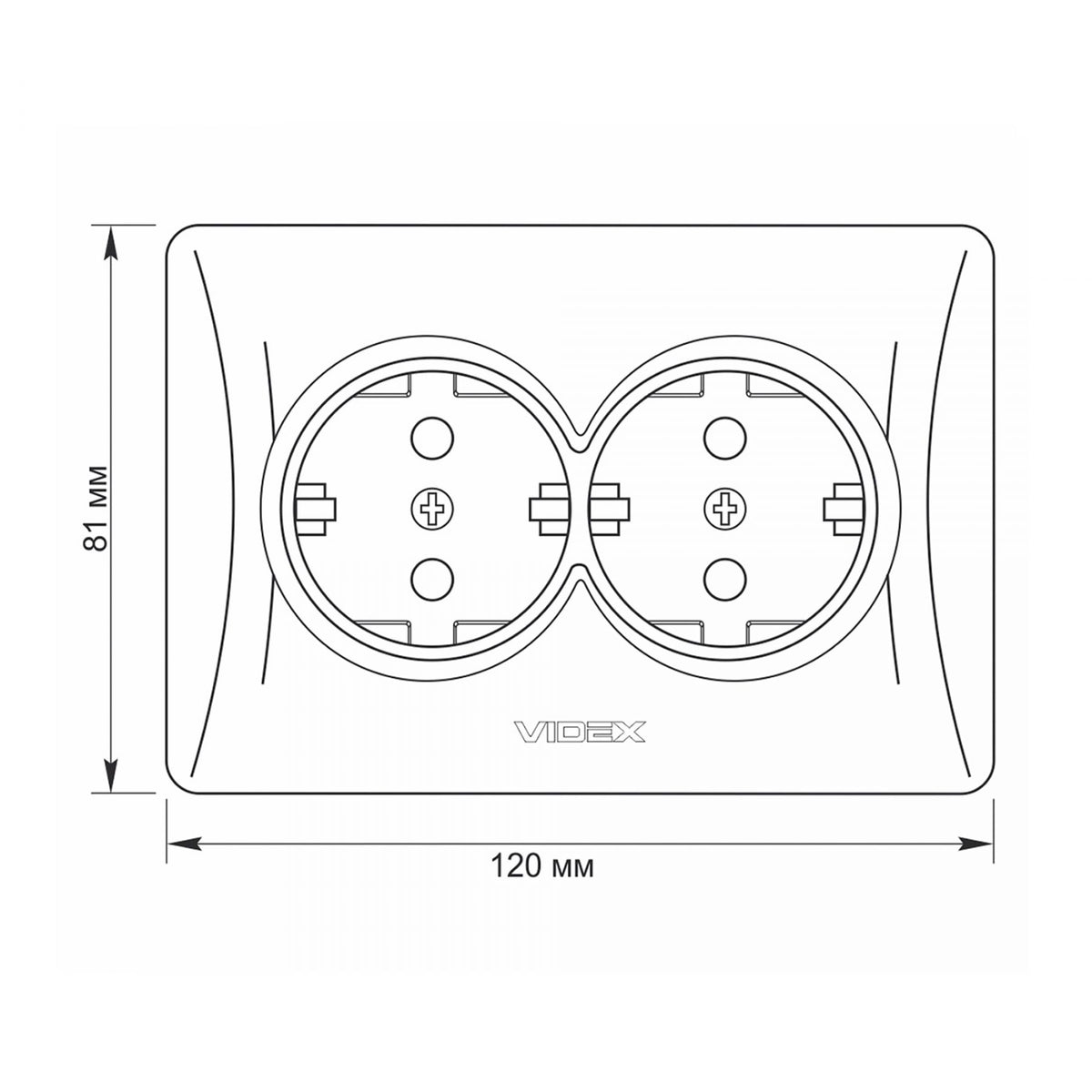 VIDEX BINERA Double schuko socket White – image 5