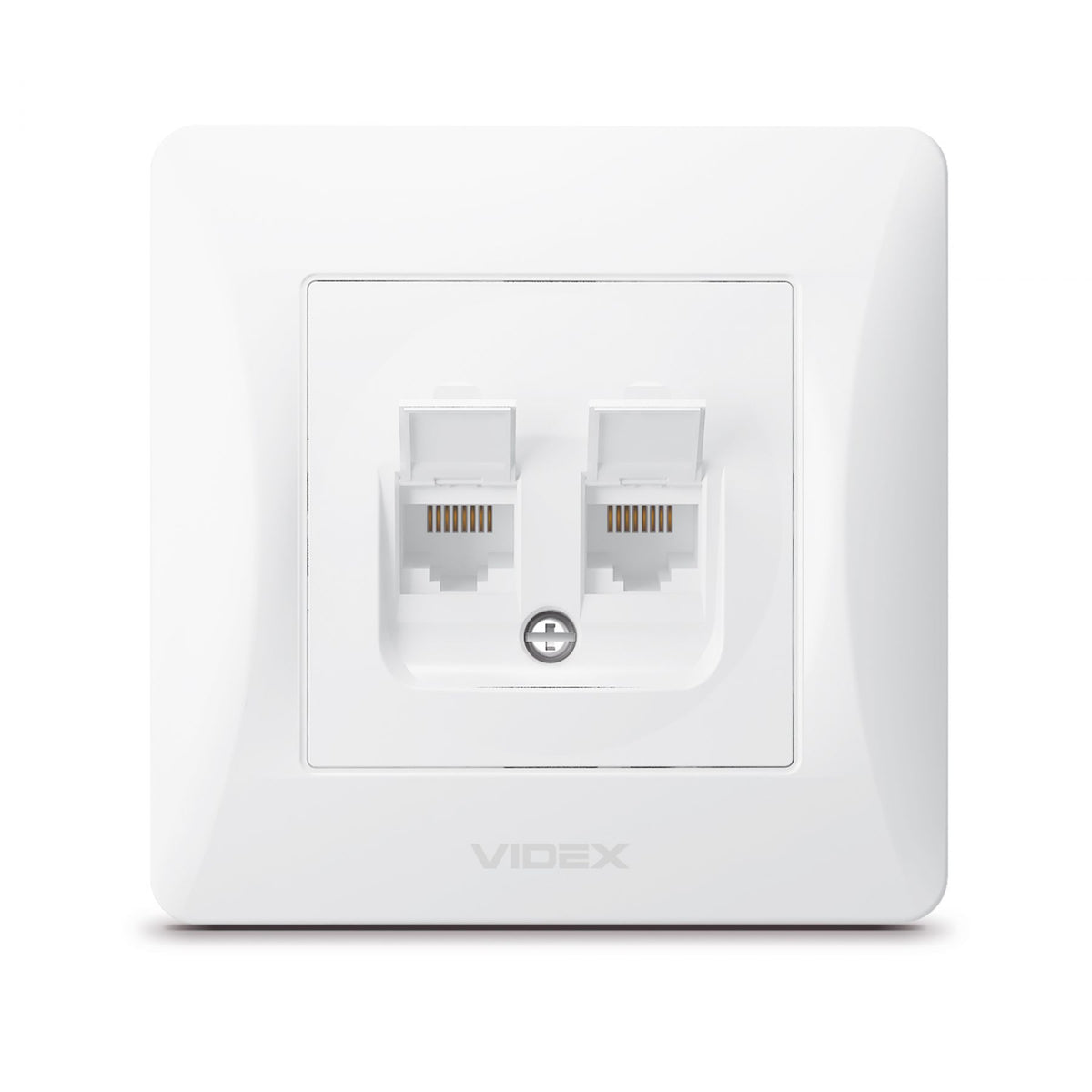 VIDEX BINERA CAT6+CAT6 socket computer double White – image 2
