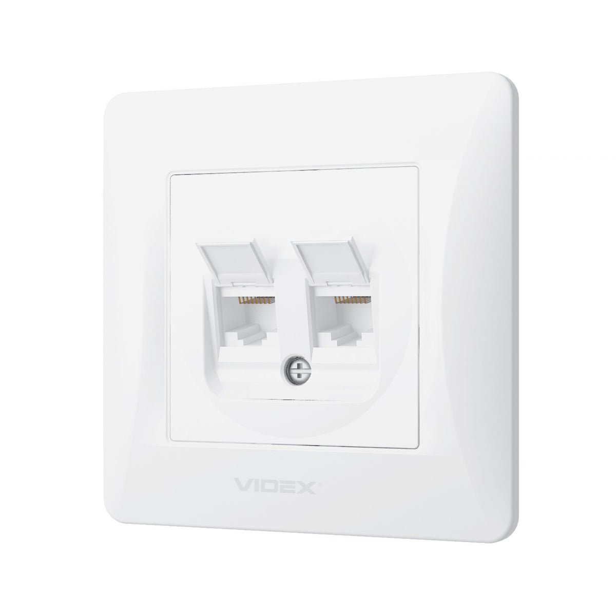 VIDEX BINERA CAT6+CAT6 socket computer double White – image 3
