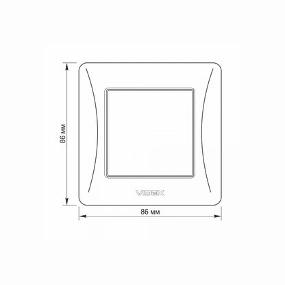 VIDEX BINERA Switch 1 gang Black Graphite – image 5