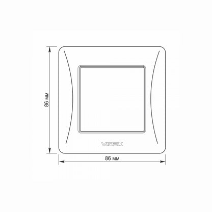 VIDEX BINERA Switch 1 gang White – image 5