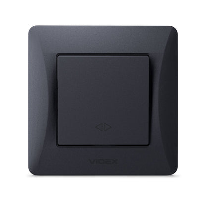 VIDEX BINERA Switch 1 gang intermediate Black Graphite – image 2