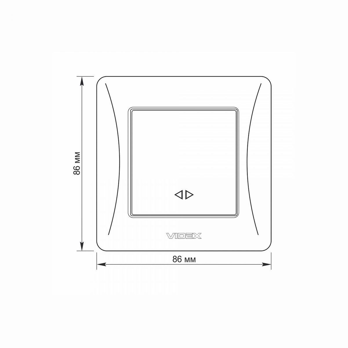 VIDEX BINERA Switch 1 gang intermediate Black Graphite – image 5