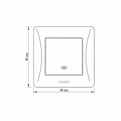 VIDEX BINERA Switch 1 gang intermediate Black Graphite – image 5