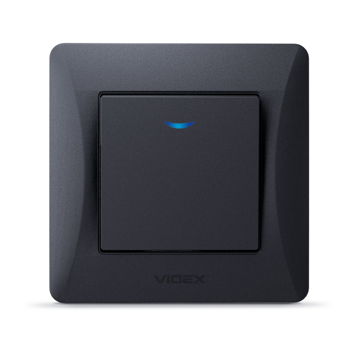 VIDEX BINERA Switch 1 gang with LED backlight Black Graphite – image 2