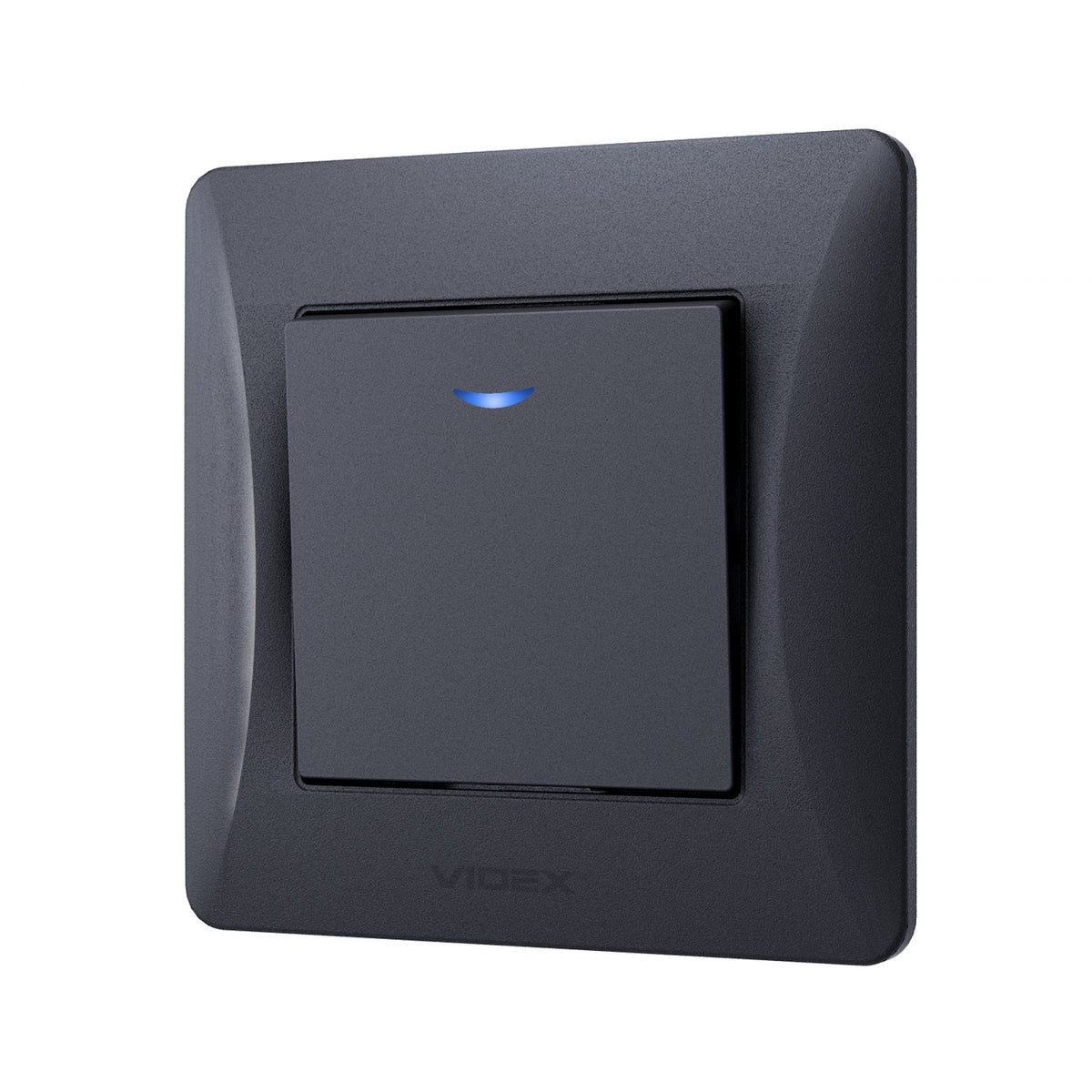 VIDEX BINERA Switch 1 gang with LED backlight Black Graphite – image 3