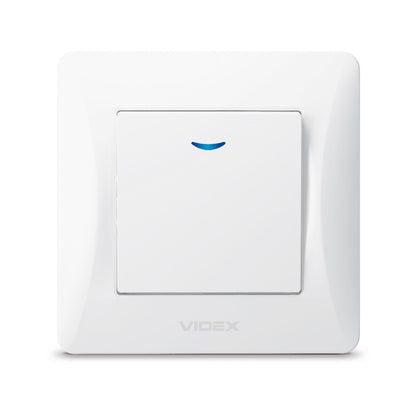 VIDEX BINERA Switch 1 gang with LED backlight White – image 2
