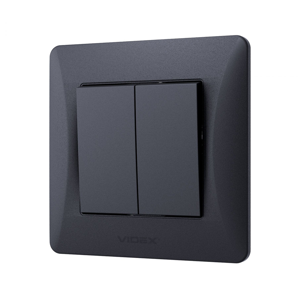 VIDEX BINERA Switch 2 gang Black Graphite – image 3
