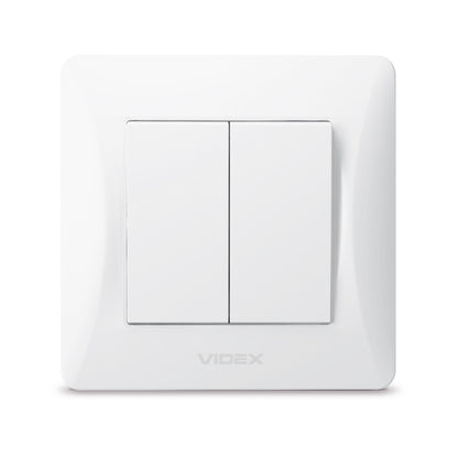 VIDEX BINERA Switch 2 gang White – image 2