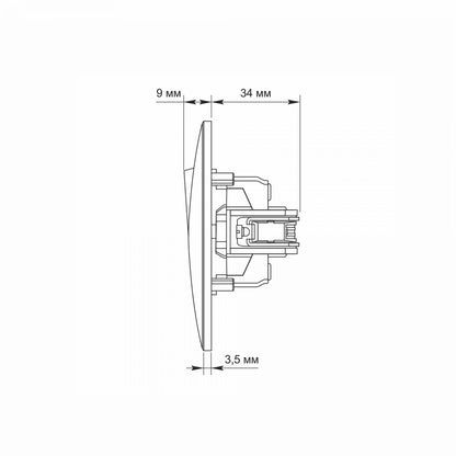 VIDEX BINERA Switch 2 gang White – image 6