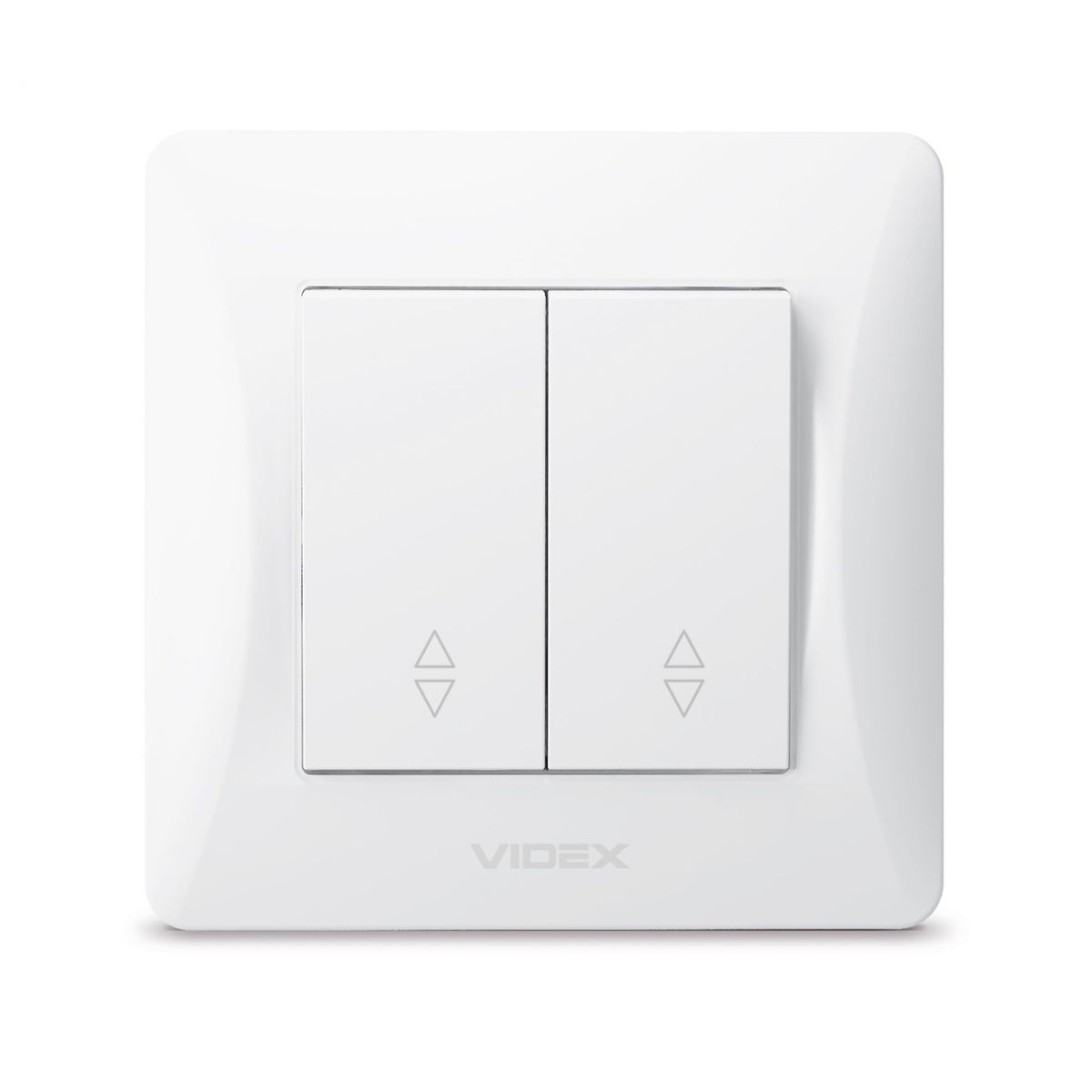 VIDEX BINERA Switch 2 gang pass White – image 2