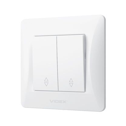 VIDEX BINERA Switch 2 gang pass White – image 3