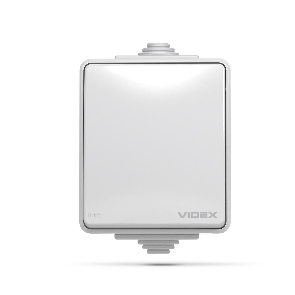 VIDEX BINERA External switch 1 gang IP65 Grey – image 2