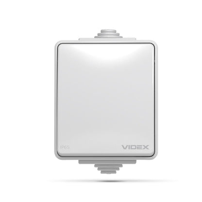 VIDEX BINERA External switch 1 gang IP65 Grey – image 2