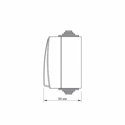 VIDEX BINERA External switch 1 gang IP65 Grey – image 5