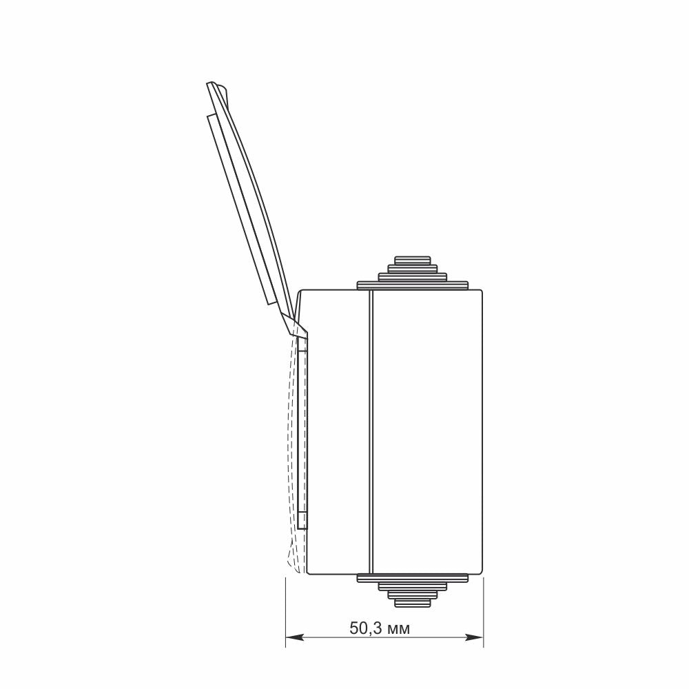 VIDEX BINERA Single external Schuko socket IP65 Grey – image 5