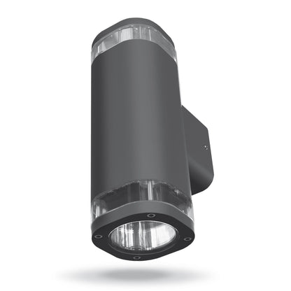 VIDEX BRUNO grey double-sided GU10 facade light