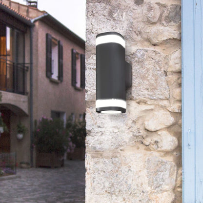 VIDEX BRUNO grey double-sided GU10 facade light