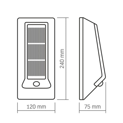 Solar Wall Light VIDEX VL-BHSO-003-S with Motion Sensor, 500 lm, 5000 K - official VIDEX image 10