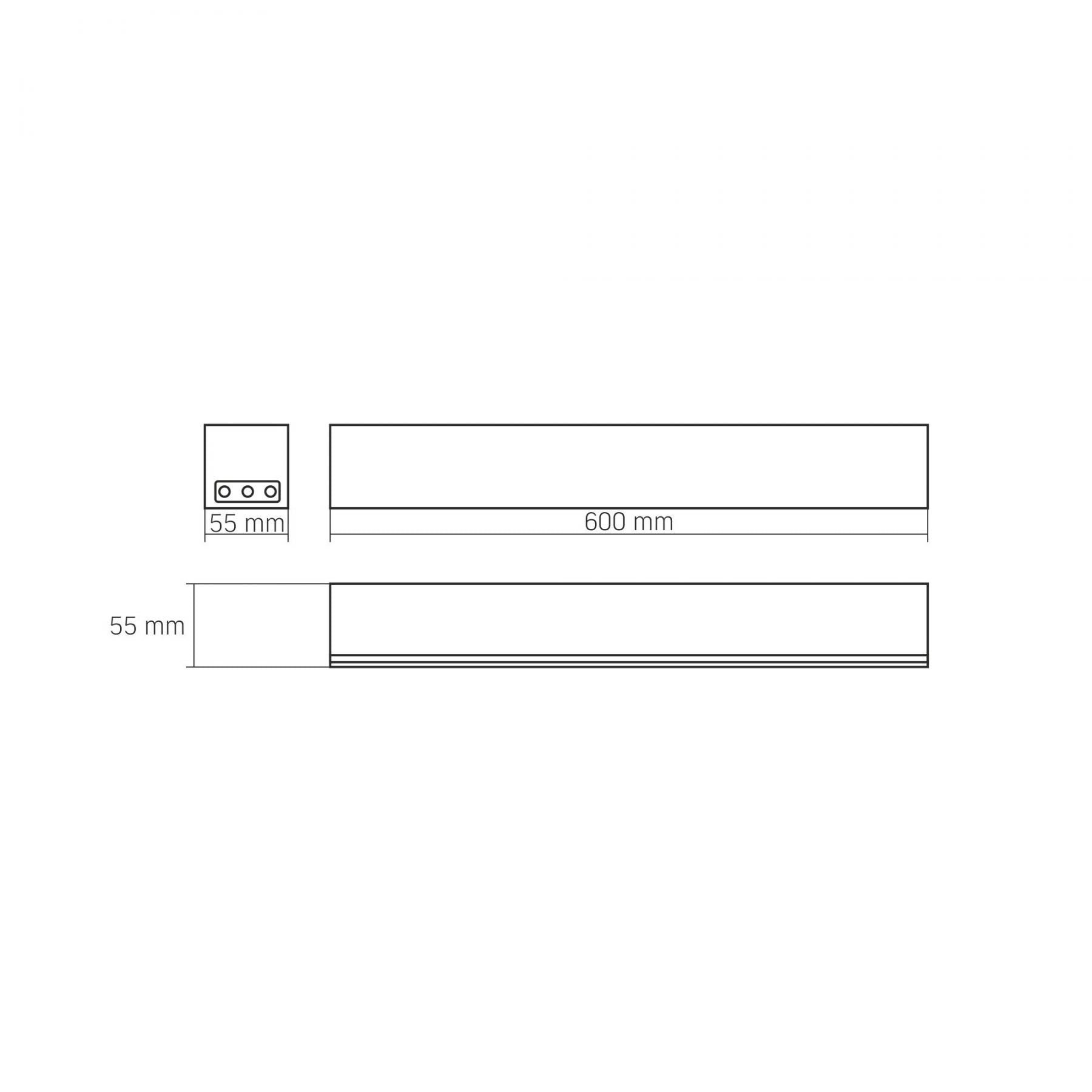 VIDEX BNL02 24 W Linkable LED Linear Light, 0.6 m, 5000 K - Black - official product image 21
