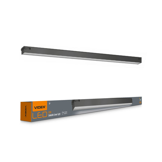VIDEX BNL02 50 W Linkable LED Linear Light, 1.2 m, 5000 K - Black - official product image 1