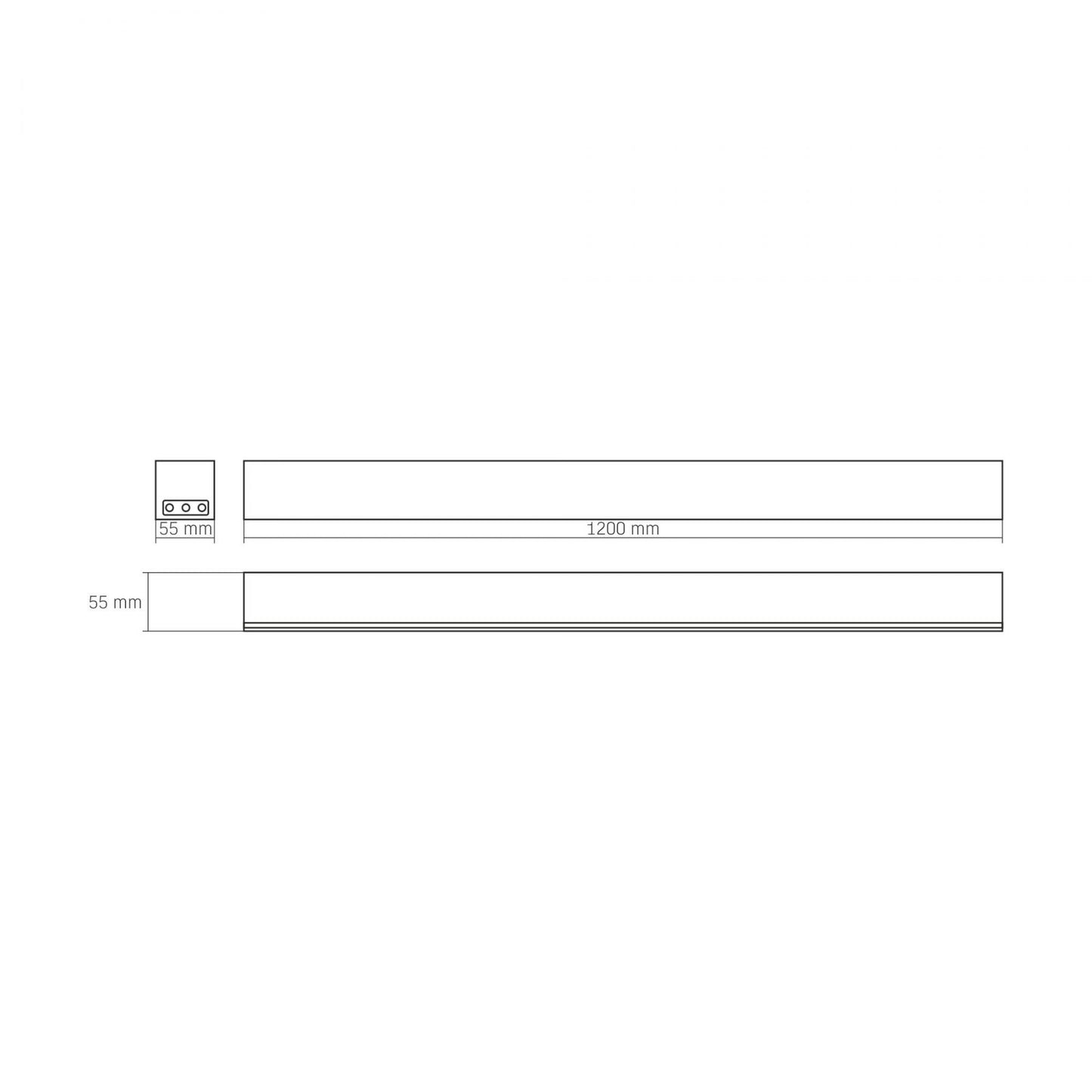 VIDEX BNL02 50 W Linkable LED Linear Light, 1.2 m, 5000 K - Black - official product image 21