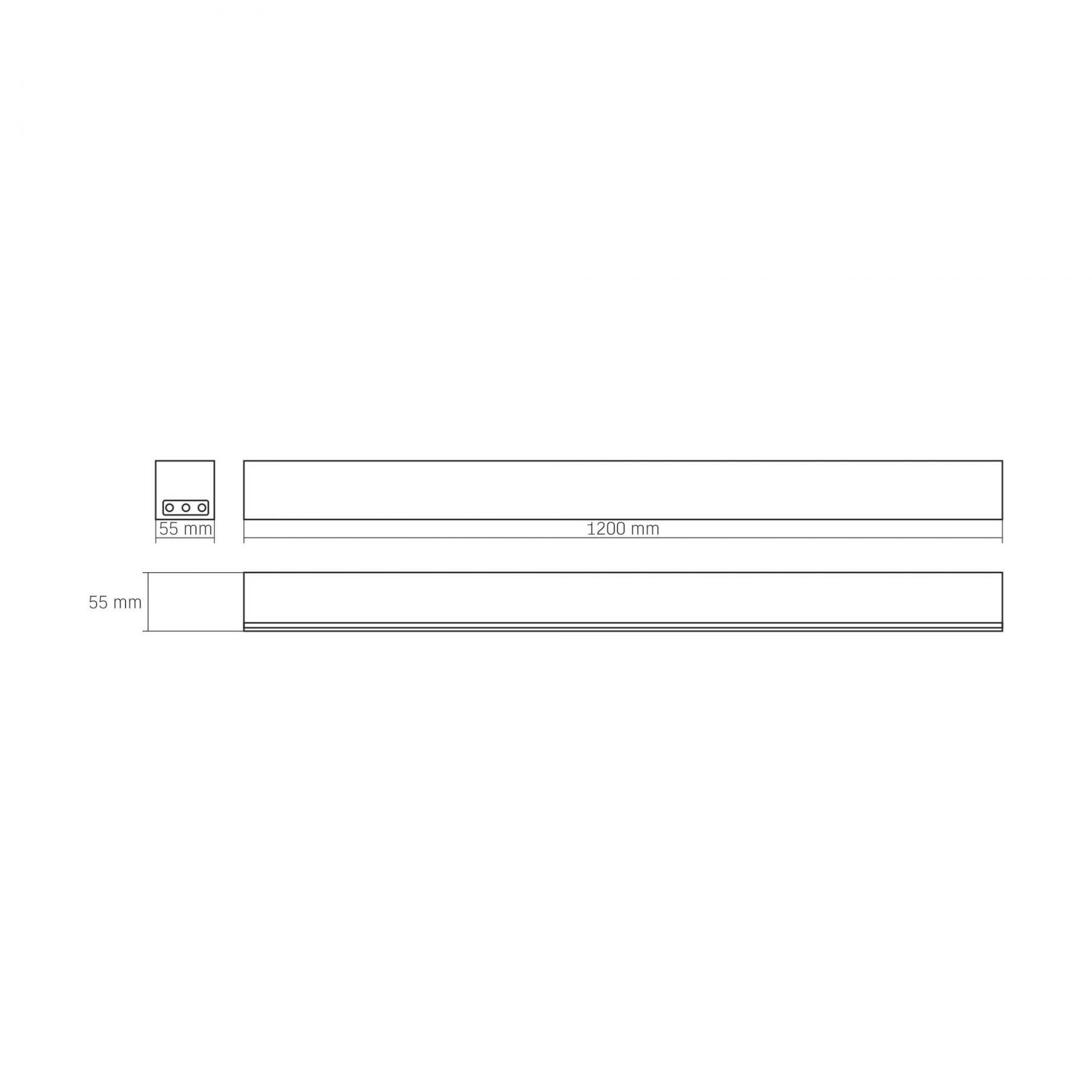 VIDEX BNL02 50 W Linkable LED Linear Light, 1.2 m, 5000 K - Black - official product image 21