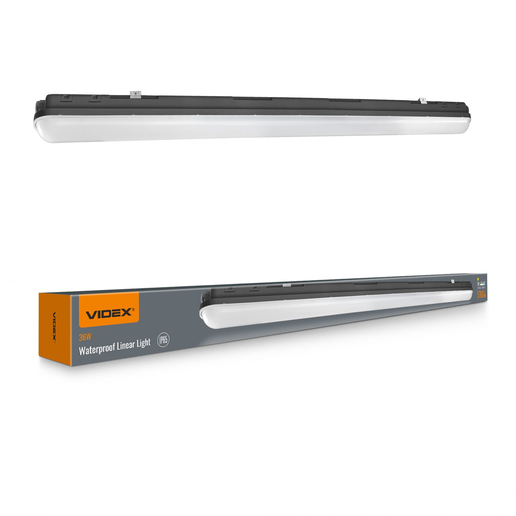 LED Linkable Linear Light IP65 VIDEX BNWL05 36W 1.2М 5000K 5760Lm Black Index: VL-BNWL05-36125B - image 1