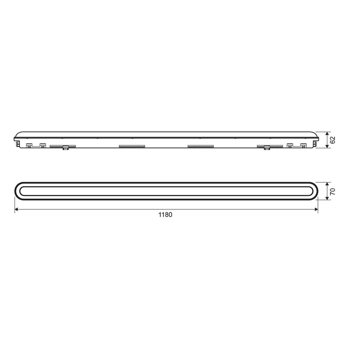 LED Linkable Linear Light IP65 VIDEX BNWL05 36W 1.2М 5000K 5760Lm Black Index: VL-BNWL05-36125B - image 14