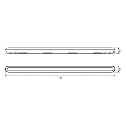 LED Linkable Linear Light IP65 VIDEX BNWL05 36W 1.2М 5000K 5760Lm Black Index: VL-BNWL05-36125B - image 14
