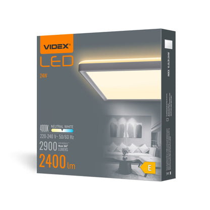 LED Ceiling Light VIDEX DL3S 24W 4000K - White