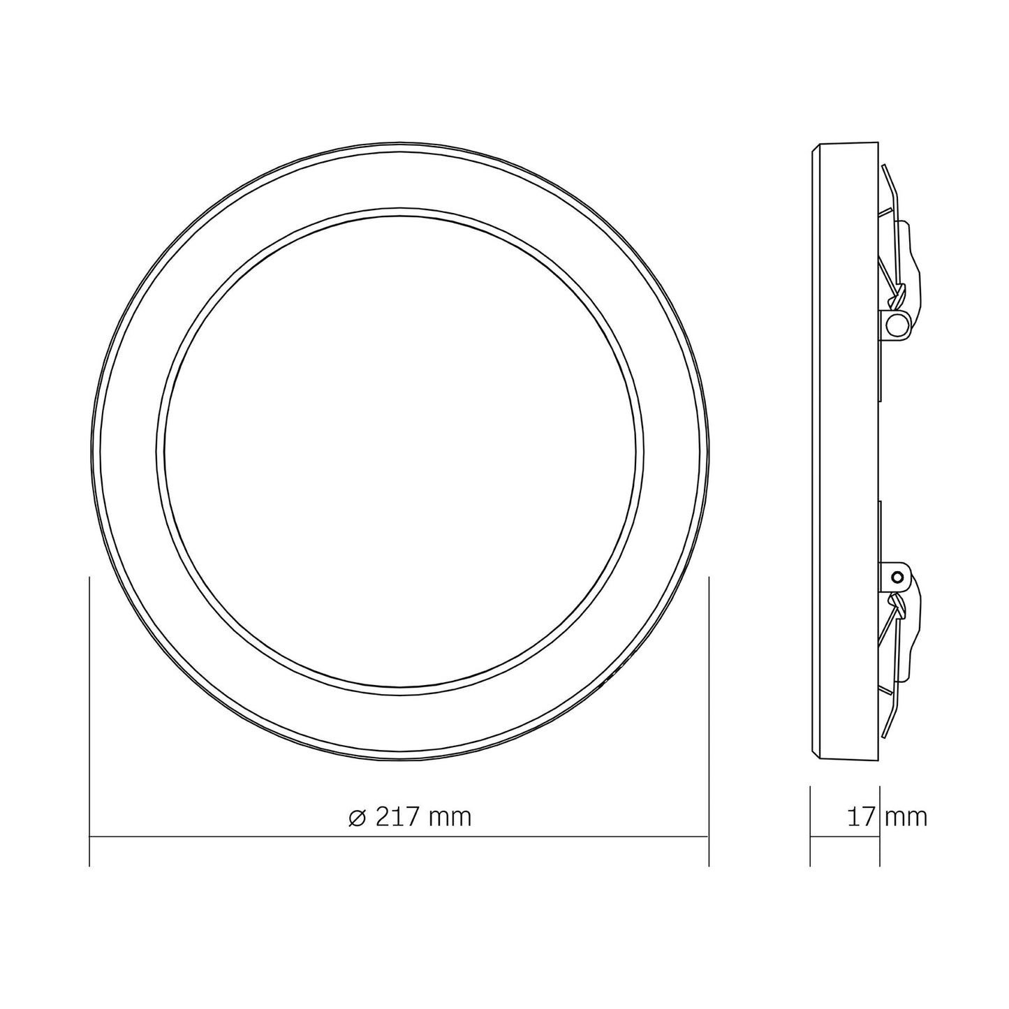 VIDEX DL6R 18W ceiling light