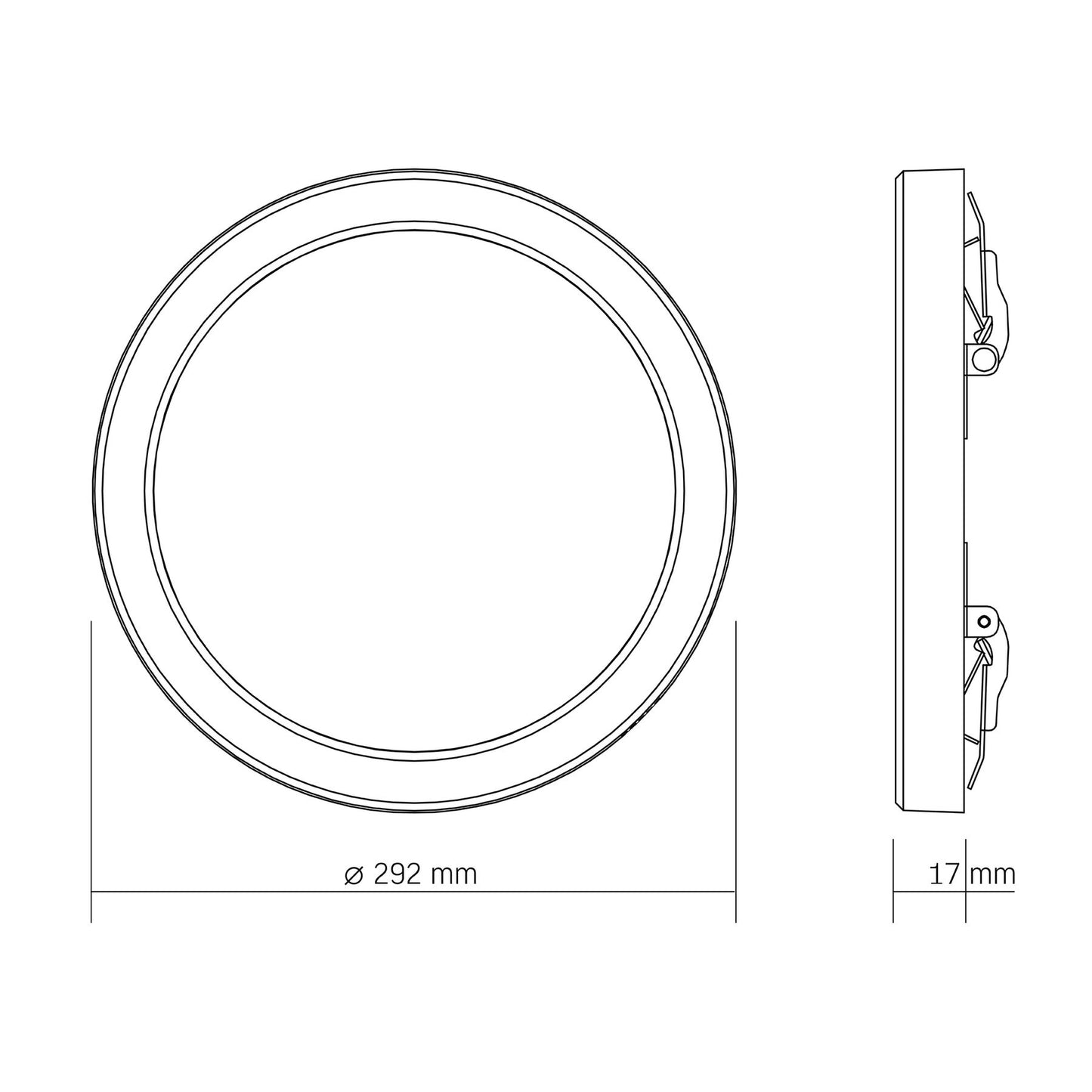 VIDEX DL6R 24W ceiling light