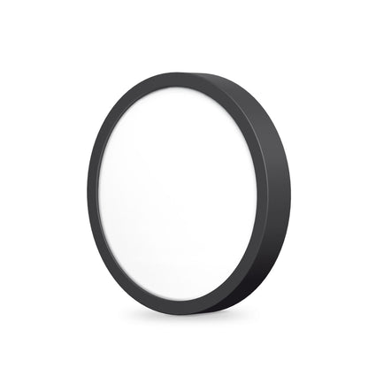 VIDEX VLE-DLRS-184B 18 W Round Surface LED Downlight, 4000 K - Black - official product image 1