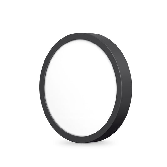 VIDEX VLE-DLRS-184B 18 W Round Surface LED Downlight, 4000 K - Black - official product image 1