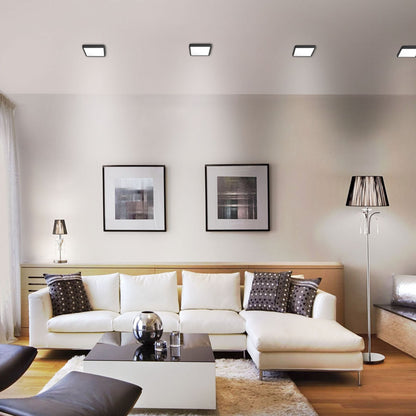 VIDEX VLE-DLSS-184B 18 W Square Surface LED Downlight, 4000 K - Black - official product image 3