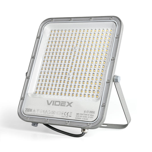 VIDEX DAVIS 200 W LED floodlight / LED-prožektor, 5000 K, gray / hall, VL-F2-2005G — product view / tootevaade