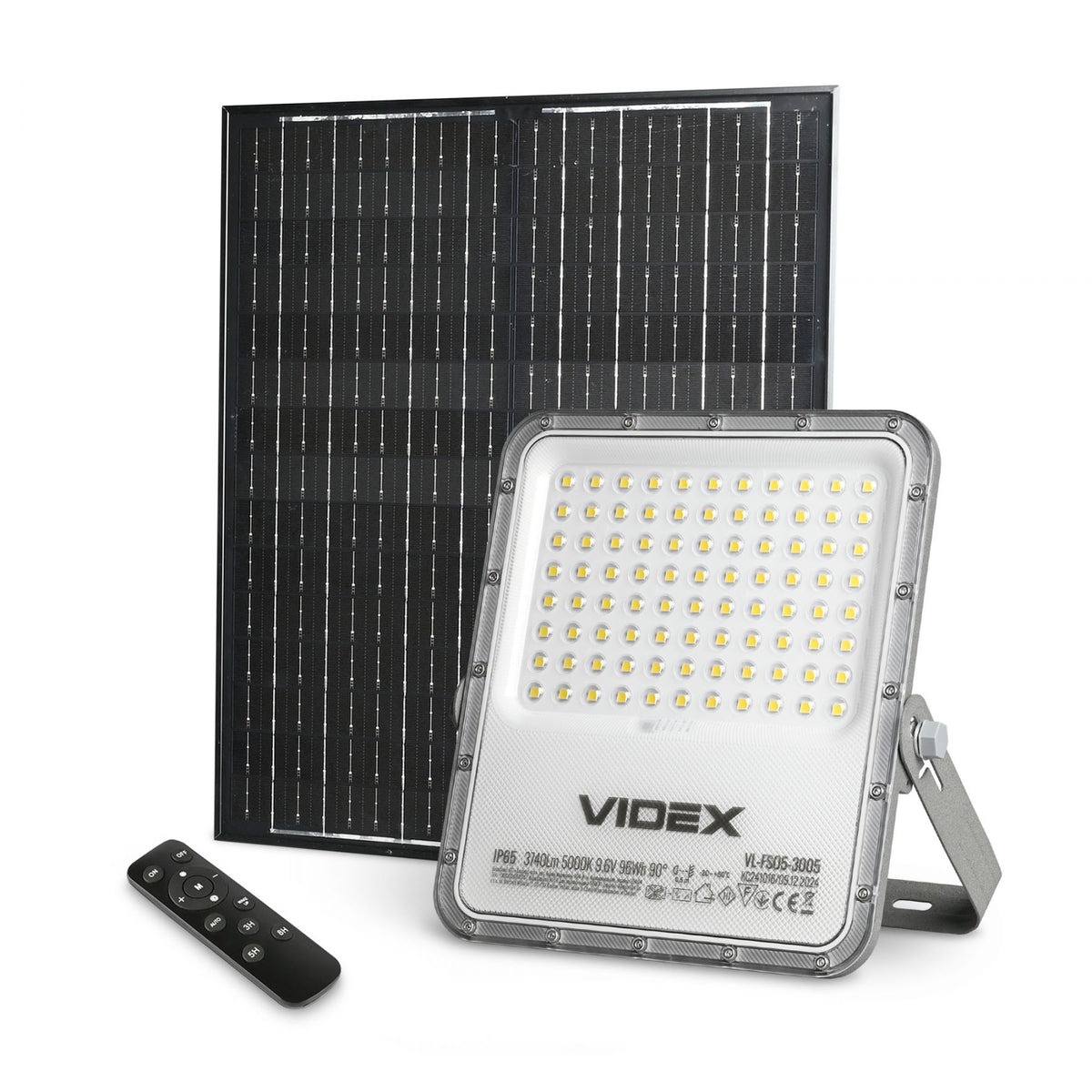 Solar Floodlight VIDEX VL-FSO5-3005, 3740 lm, 5000 K - official VIDEX image 3