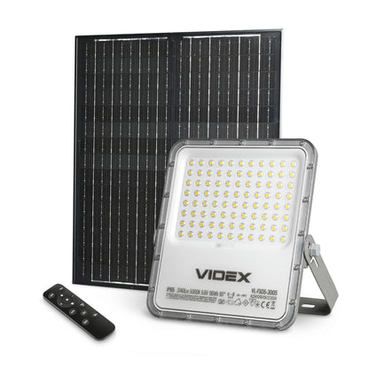 Solar Floodlight VIDEX VL-FSO5-3005, 3740 lm, 5000 K - official VIDEX image 3