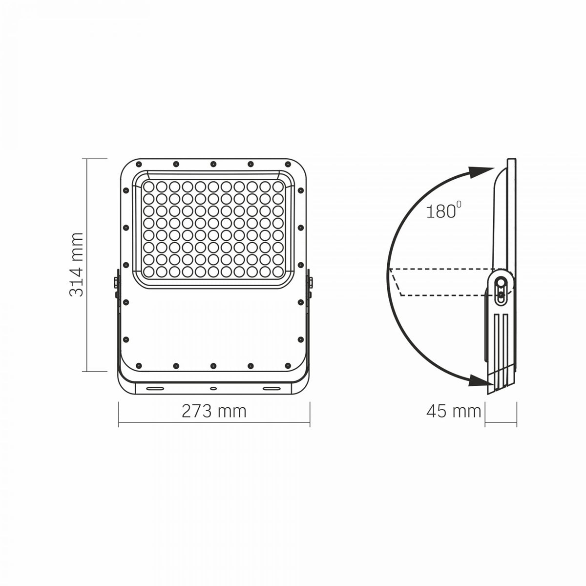 Solar Floodlight VIDEX VL-FSO5-3005, 3740 lm, 5000 K - official VIDEX image 8
