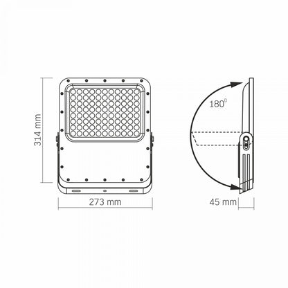 Solar Floodlight VIDEX VL-FSO5-3005, 3740 lm, 5000 K - official VIDEX image 8