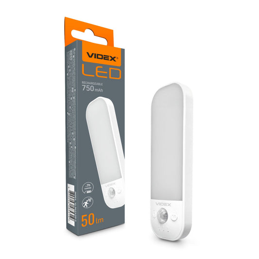 LAETAV LED ÖÖVALGUSTI LIIKUMISANDURIGA VIDEX VL-NL014W-S