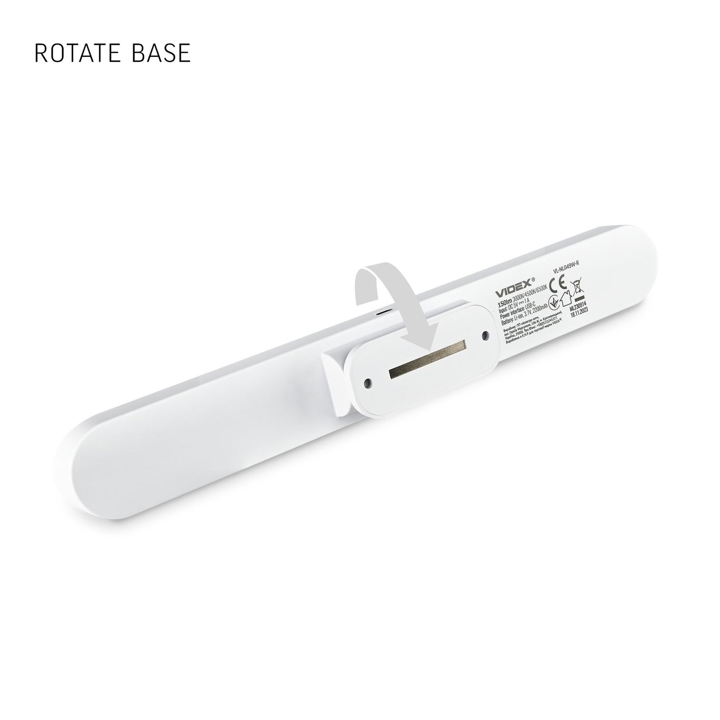 LAETAV LED-VALGUSTI KAUGJUHTIMISPULTIGA VIDEX VL-NL049W-R
