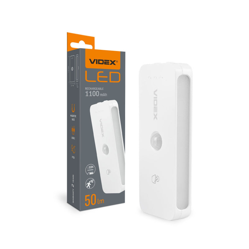 LAETAV LED ÖÖVALGUSTI LIIKUMISANDURIGA VIDEX VL-NL053W-S