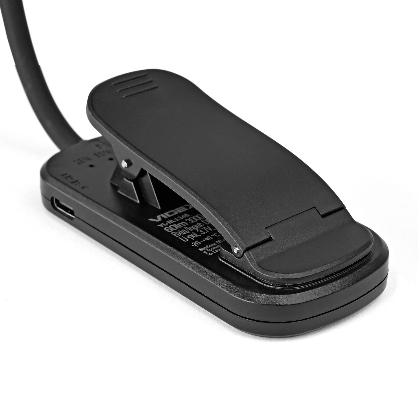 LED RECHARGEABLE READING LAMP VIDEX VL-NL134B Black Index: VL-NL134B - image 10