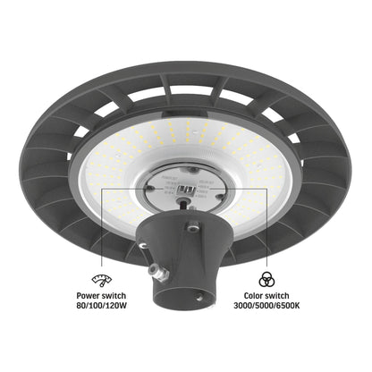VIDEX SLP01 LED Park Light, 120 W/100 W/80 W, 16800 lm, 3000 K / 5000 K / 6500 K – official VIDEX image 4